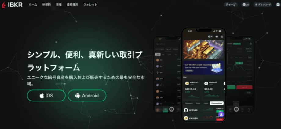 IBKRのサイト画像