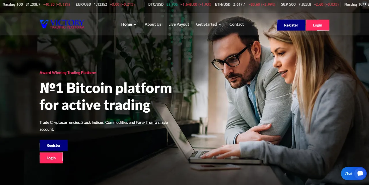 Victory Tradingのサイト画像
