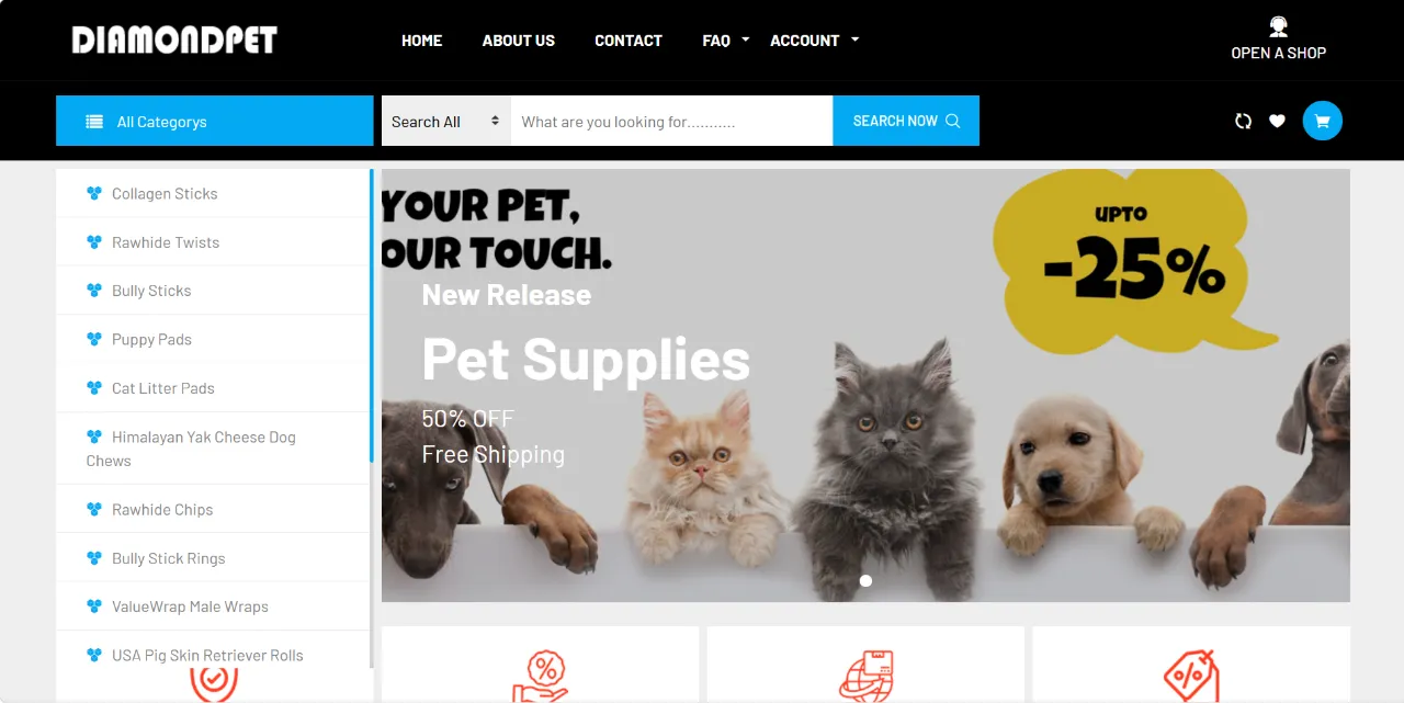 DIAMONDPET（偽）のサイト画像