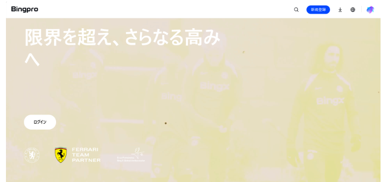 BingProのサイト画像