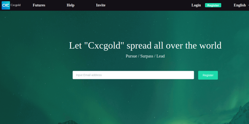 Cxcgoldのサイト画面（2026年10月18日時点）